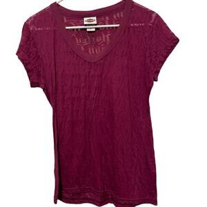 Women's Harley Davidson Pink Sheer Las Vegas V-Neck